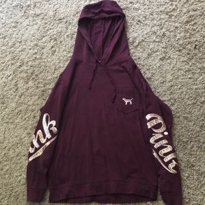 Maroon VS Pink Hoodie
